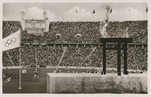 Lo stadio olimpico di Berlino durante le Olimpiadi del 1936