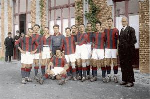 La squadra del Bologna che affrontò la Juve nel 1924/25