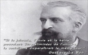 Una massima di Gustave le bon, teorico del controllo delle folle